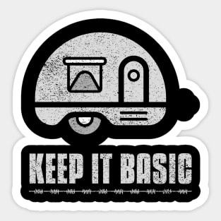 Camper - Keep it basic Sticker